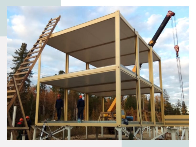 Строительство модульных здания Сокол