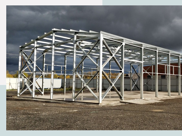 Двускатные ангары в Сокол от 625 руб. за квадрат