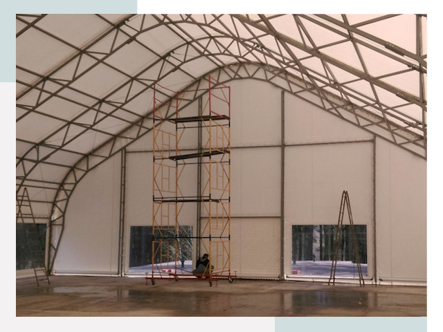 Шатровые ангары в соколе