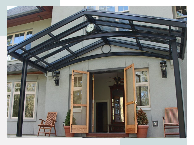 Козырьки металлические в соколе