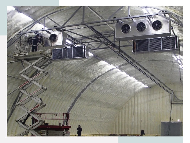 Оснащение ангаров в соколе