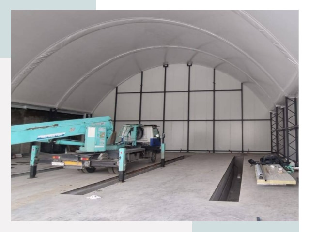 Внутреннее оснащение ангаров в соколе