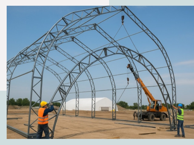 Монтаж ангаров в соколе от 625 руб. - Надежно и быстро