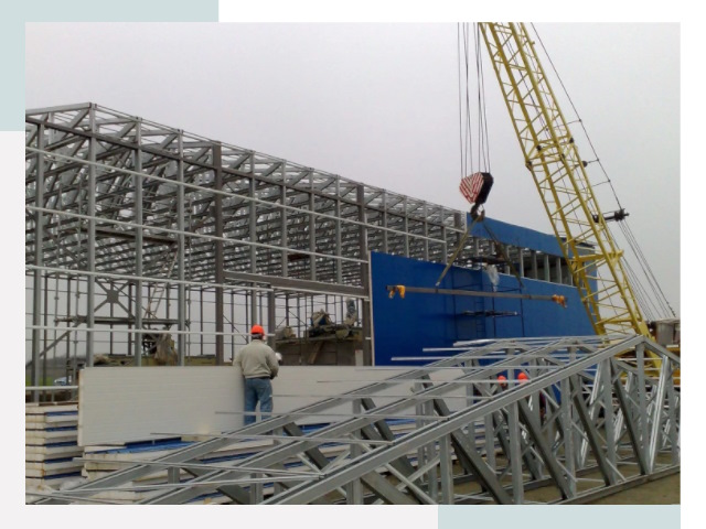 Монтаж ангаров в соколе